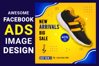 design awesome facebook ad image or post image