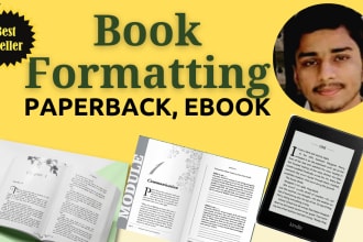 format your book, ebook and paperback for amazon kindle