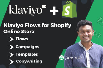 set up klaviyo flows for shopify online store