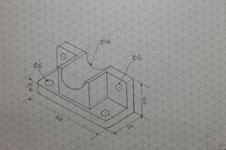 do technical engineering drawing isomertic orthographic for products
