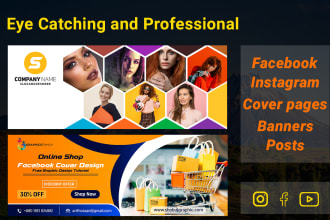 design facebook, social media banner, ads image and design