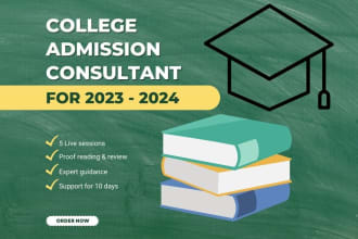 consult for undergrad and graduate admissions in the USA, europe, and canada