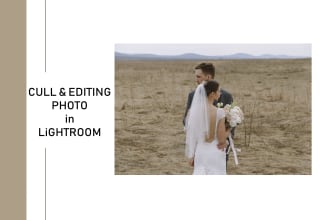 cull and editing wedding or event photo in lightroom