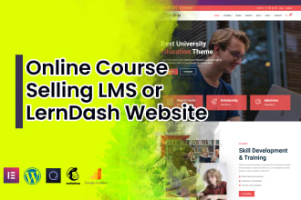 create , clone , redesign online course website,  learndash , learnpress site