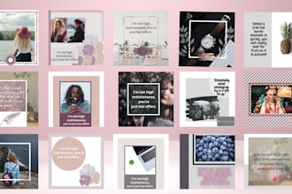 design any social media posts and logo