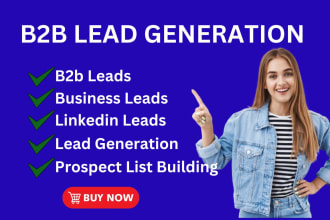do b2b lead generation, linkedin leads, business leads, prospect list building