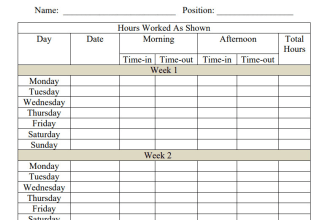 create weekly timesheets for employees of your institute