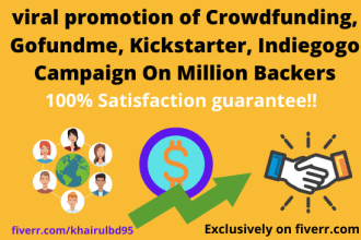 boost crowdfunding, gofundme, kickstarter, indiegogo campaign promotion