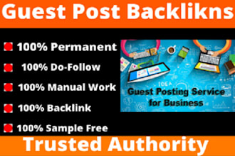 10 guest post high authority do follow domain unique permanent work back links