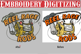 convert your photo in embroidery design logo for your business