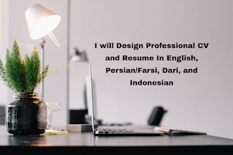 design a professional CV and resume