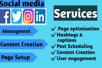 do social media copywriting and management