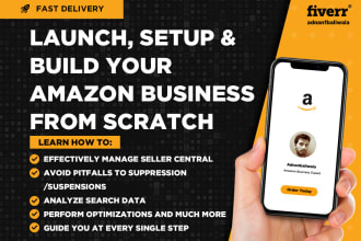 launch, setup your amazon fba storefront, be amazon mentor at each step