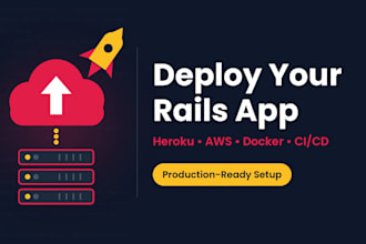 deploy your ruby on rails app to heroku, AWS, or docker