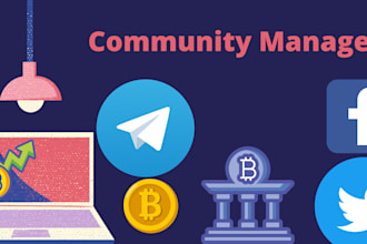 be your telegram community manager or admin