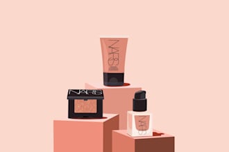 illustrate cosmetics and beauty products