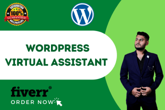 be your wordpress virtual assistant for wordpress task
