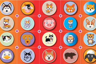 do meme crypto and cryptocurrency and animal logo for your token coin in 4 hrs