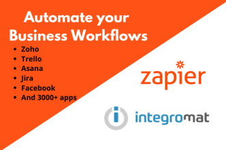 automate your workflows using zapier or integromat