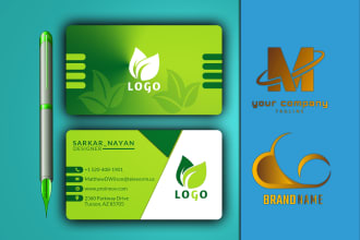 do luxury business card and logo design in 24 hours