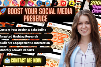 create custom social media graphics, instagram posts, facebook ads, and banners