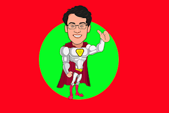 create funny cartoon caricature portrait