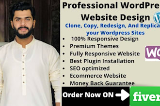 design unique wordpress website