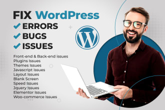 fix php wordpress website bugs, errors, remove malware, provide support and help