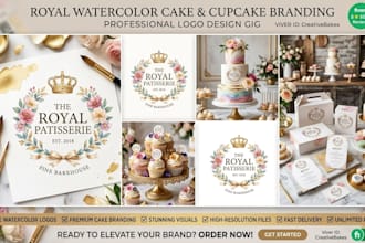 create a professional bakery and sweets logo