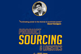 be your product sourcing agent, supplier analysis, and negotiator