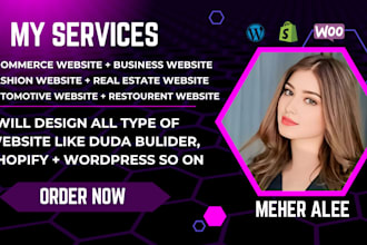 design a modern clothing, jewelry online store and fashion website
