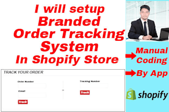 setup a branded order tracking page or order tracker in your shopify store