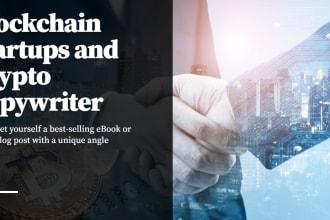 write your ebook on crypto, blockchain, and fintech