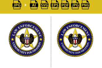recreate or modify logo with high resolution