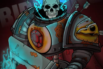 illustrate, create concept art and design character for you