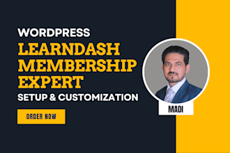 create wordpress membership website with learndash