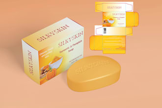 do professional soap label and packaging box design