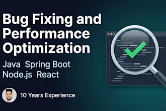 fix bugs in your java spring boot or nodejs application