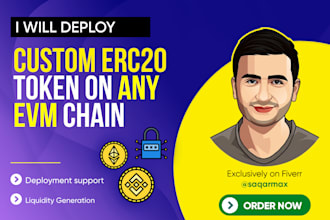 create custom bep20 or erc20 tokens on any evm chain