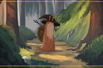 make landscape concept art, fantasy illustration,