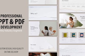 design professional PPT and business profile