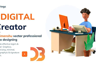 create professional and minimalistic clipart logo