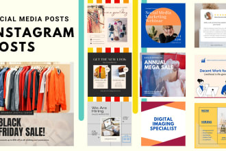 make editable canva templates, posts, thumbnail for social media