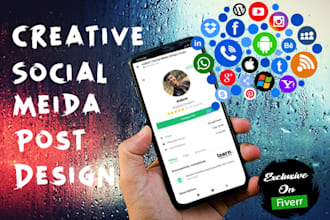 creative social media post design