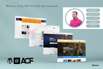 design responsive website or ecommerce store with elementor