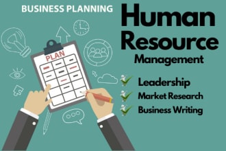 write optimum quality human resource management projects