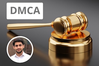 draft and send dmca and trademark infringement notice