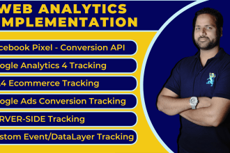 fix or setup facebook pixel, google analytics 4, ga4 with tag manager
