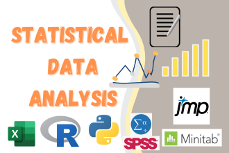 do the best statistical data analysis using spss, rstudio, python, jmp and excel