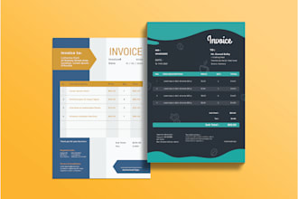 design order form, invoice, letterhead or quotation template